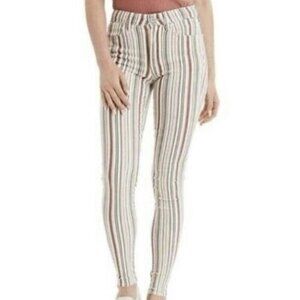 American Eagle Jeggings Jeans 4 Striped Stretch High Rise Casual Chic